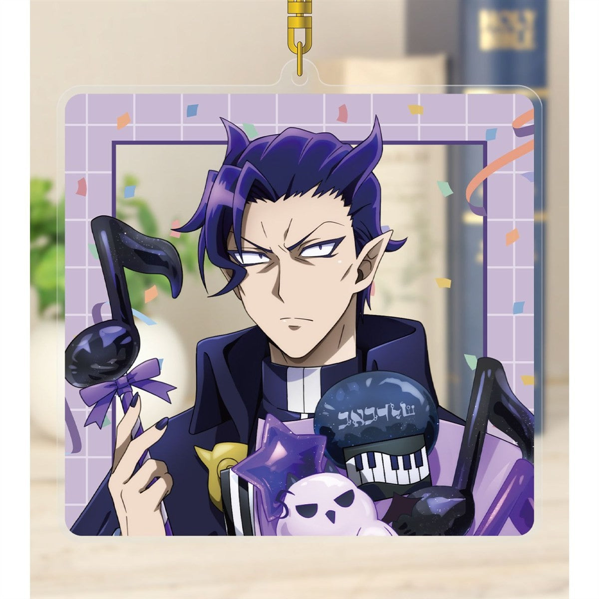 Welcome to Demon School! Iruma-kun (Musical Note Balloon ver.) Acrylic Keychain [Naberius Kalego]