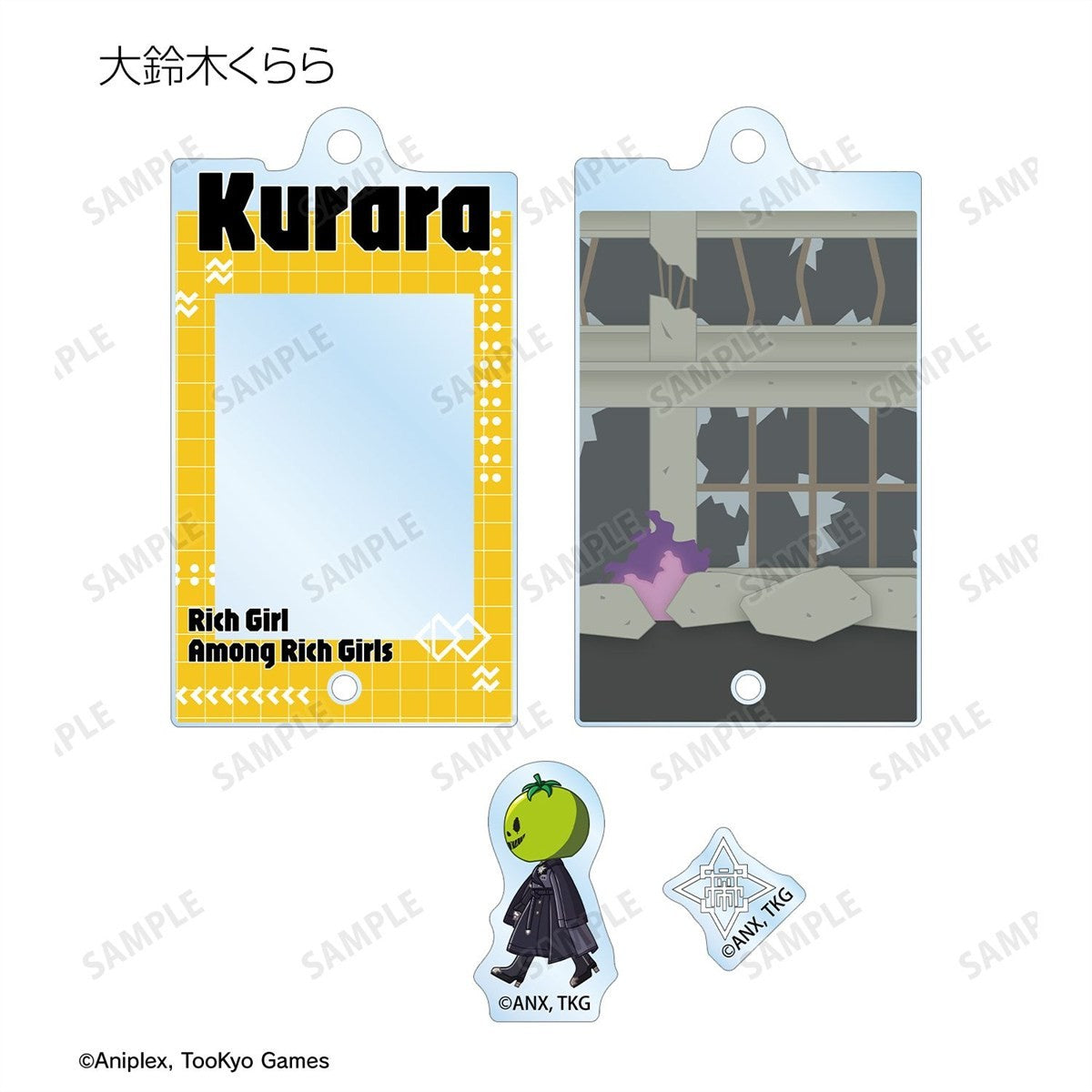 HUNDRED LINE -Last Defense Academy- Chibitoko (Ver. A) Trading Acrylic Keychain w/ Parts