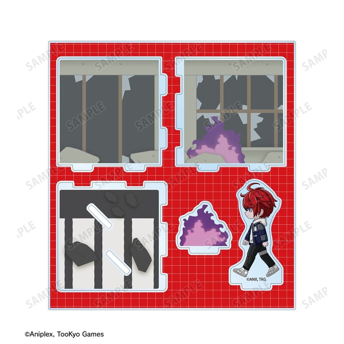 HUNDRED LINE -Last Defense Academy- Chibitoko Cube-shaped Acrylic Diorama [Takumi Sumino]