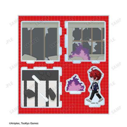 HUNDRED LINE -Last Defense Academy- Chibitoko Cube-shaped Acrylic Diorama [Takumi Sumino]