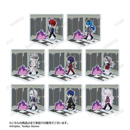 HUNDRED LINE -Last Defense Academy- Chibitoko Cube-shaped Acrylic Diorama [Darumi Amemiya]