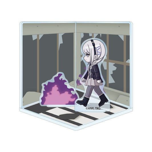 HUNDRED LINE -Last Defense Academy- Chibitoko Cube-shaped Acrylic Diorama [Nozomi Kirifuji]