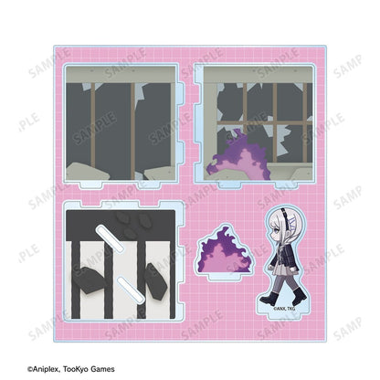 HUNDRED LINE -Last Defense Academy- Chibitoko Cube-shaped Acrylic Diorama [Nozomi Kirifuji]