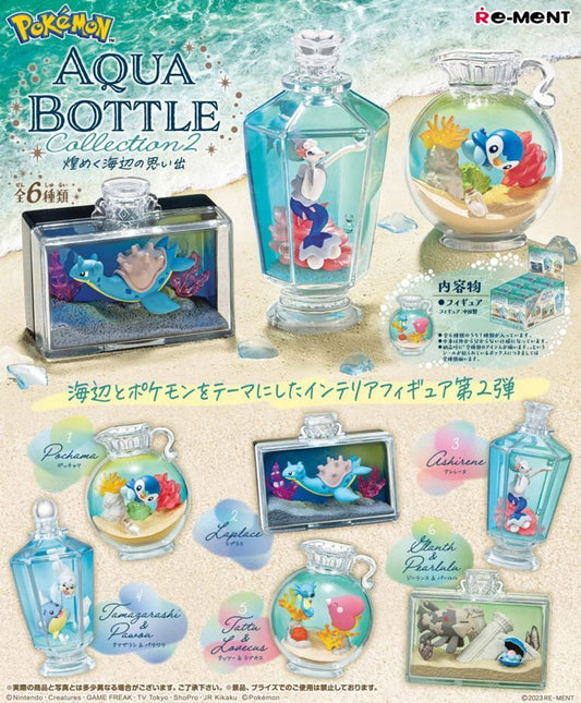 Re-MENT Pokemon AQUA BOTTLE Collection 2 "Memories of the Shimmering Seaside" Blind Box
