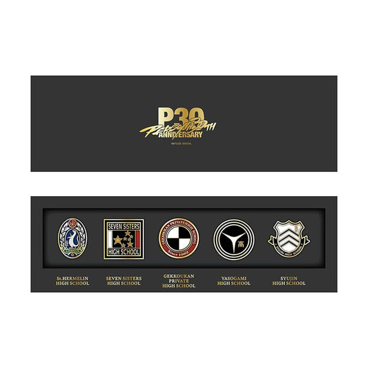 Persona 30th Anniversary Enamel Pin Badge Box Set