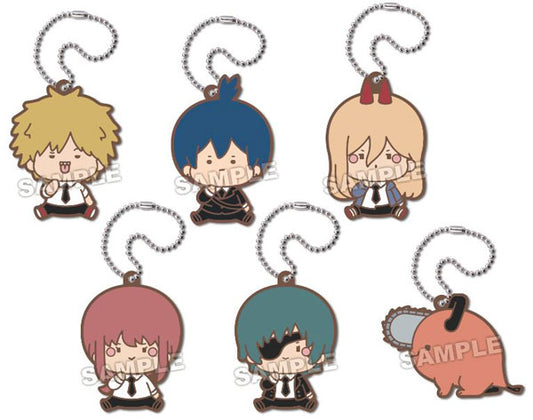 Chainsaw Man Chubby-Chubby Rubber Keychain