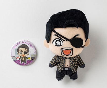 Yakuza Kiwami Character Nui Plush & Tin Badge Set [Goro Majima]