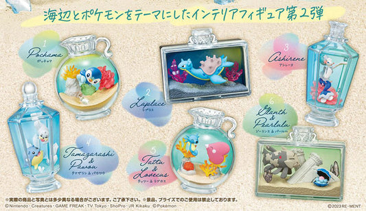 Re-MENT Pokemon AQUA BOTTLE Collection 2 "Memories of the Shimmering Seaside" Blind Box