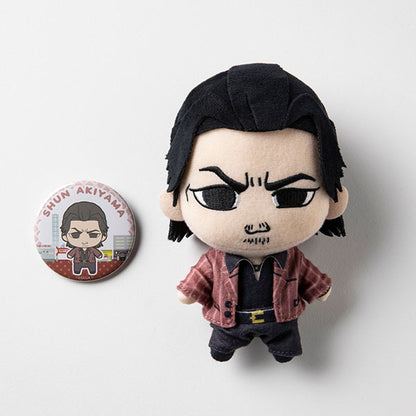 [ESTIMATED ARRIVAL MAR 2026] Yakuza 4 Character Nui Plush & Tin Badge Set [Shun Akiyama]
