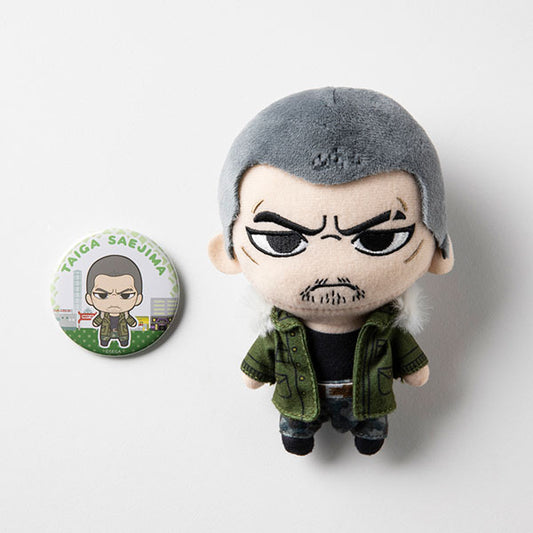 [ESTIMATED ARRIVAL MAR 2026] Yakuza 5 Character Nui Plush & Tin Badge Set [Taiga Saejima]