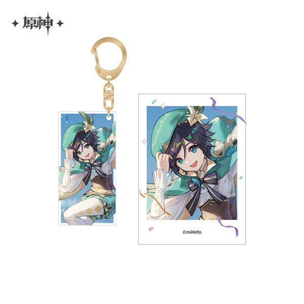 Genshin Impact "Genshin Fes 2023" Character Acrylic Keychain & Polaroid [1st Anniversary Venti]