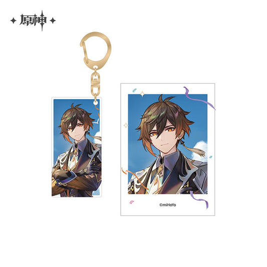 Genshin Impact "Genshin Fes 2023" Character Acrylic Keychain & Polaroid [1st Anniversary Zhongli]