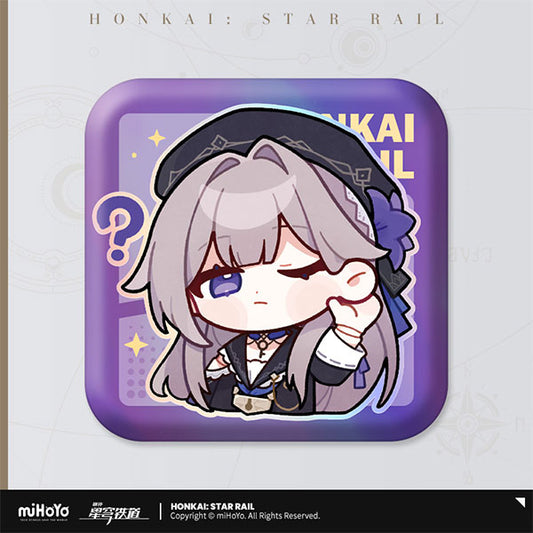 Honkai: Star Rail "Pom-Pom Pavillion Series" Square Tin Badge [Herta]