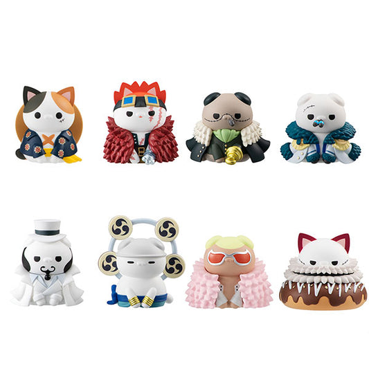 One Piece MEGA CAT PROJECT NYAN PIECE NYAN! Luffy and His Rivals Figure Blind Box