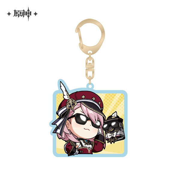 Genshin Impact Chibi Stamp Series Acrylic Keychain [Charlotte]