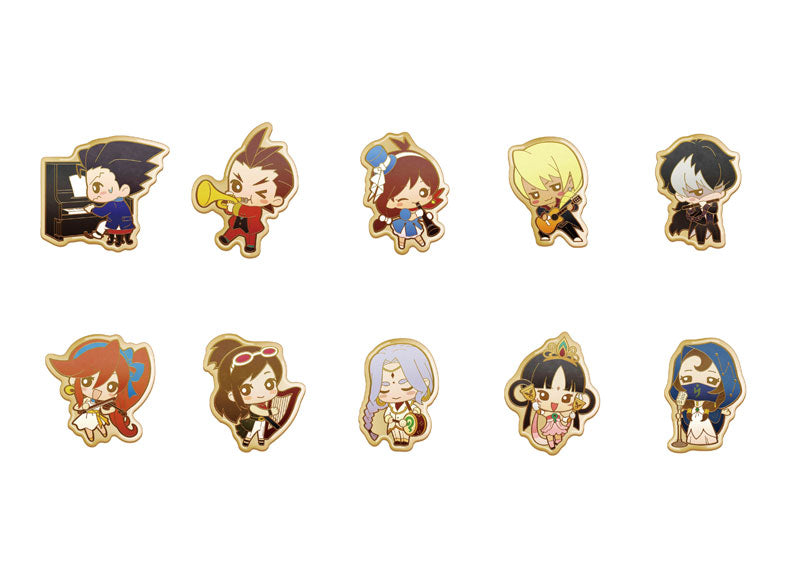 Ace Attorney 456 Orchestra Pin Badge Set