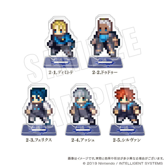 Fire Emblem: Three Houses Pixel Art Trading Acrylic Stand [Blue Lions - Academy]