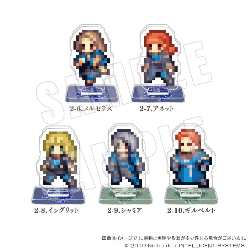 Fire Emblem: Three Houses Pixel Art Trading Acrylic Stand [Blue Lions - Academy]