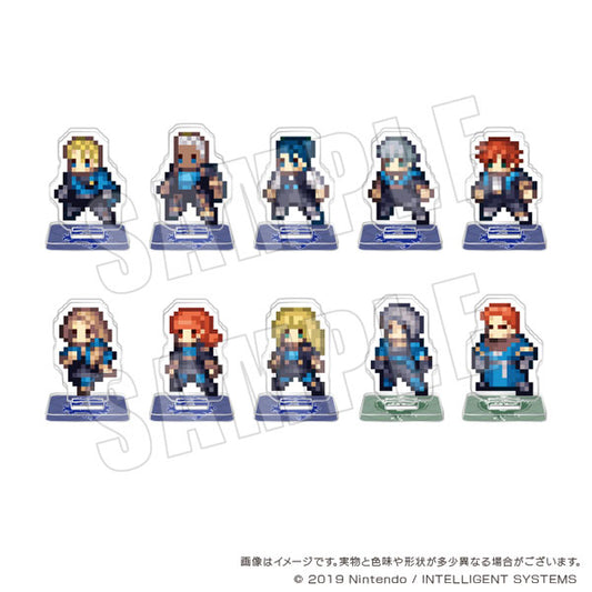 Fire Emblem: Three Houses Pixel Art Trading Acrylic Stand [Blue Lions - Academy]