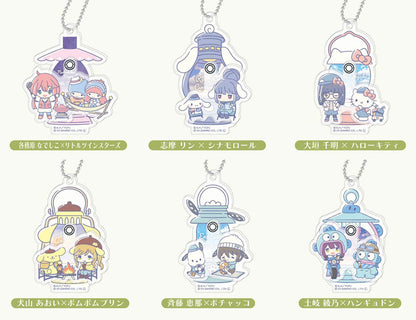 Laid-Back Camp S3 x Sanrio PuraPura Trading Acrylic Keychain