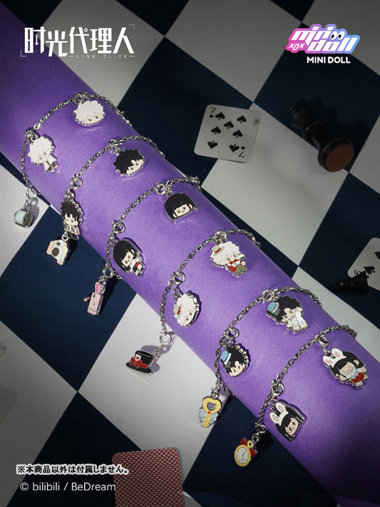 Link Click Shi Guang Qi Jing Enamel Charm Metal Bracelet Blind Box