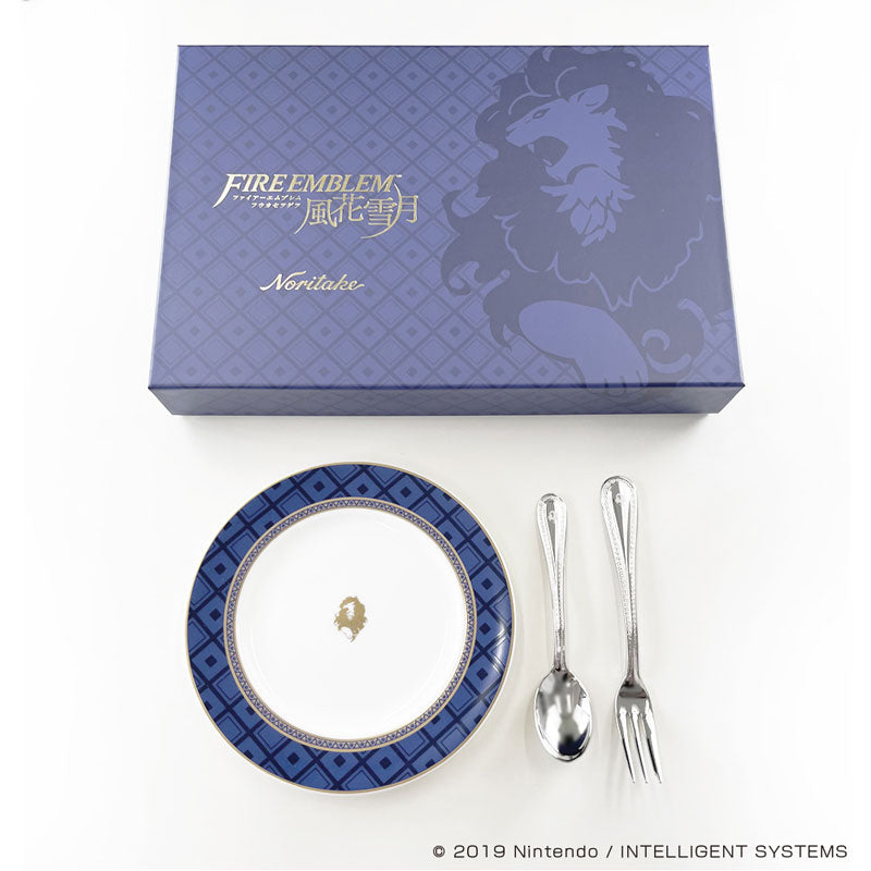 Fire Emblem: Three Houses Plate & Cutlery Set [Blue Lions]