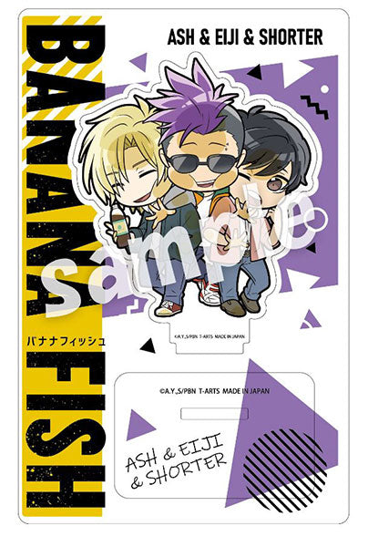 BANANA FISH Pita! Deforme Acrylic Stand [Ash & Eiji & Shorter]