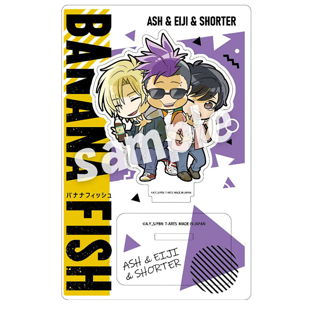 BANANA FISH Pita! Deforme Acrylic Stand [Ash & Eiji & Shorter]