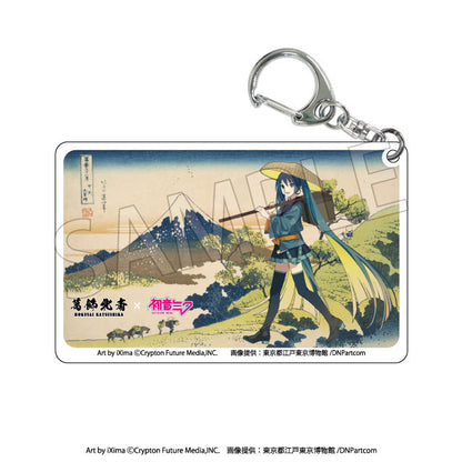 Katsushika Hokusai x Hatsune Miku Trading Clear Acrylic Keychain
