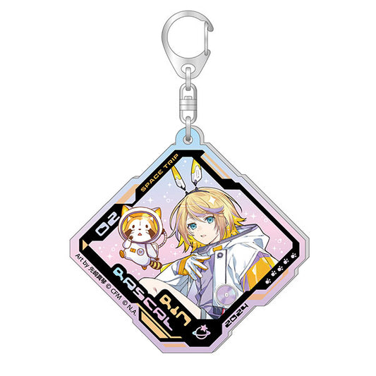 Hatsune Miku x Rascal 2024 Aurora Acrylic Keychain [Kagamine Rin]