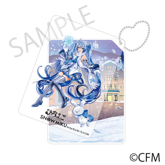 Snow Miku x Hirohako Sliding Acrylic Keychain Hakodate [Art by Murakami Yuichi]