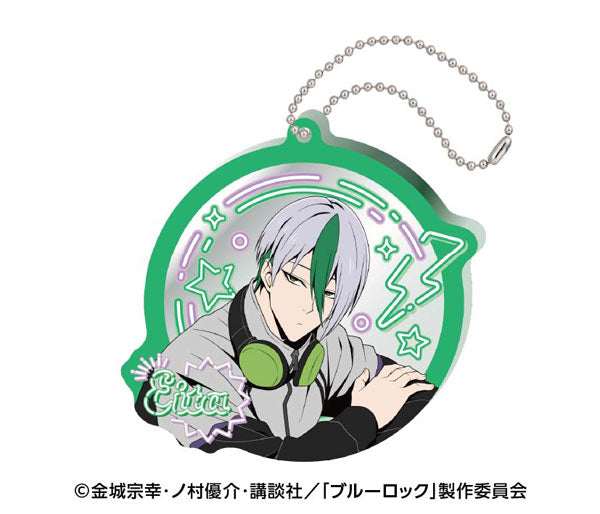 Blue Lock Neon Sign Style Mirror Acrylic Keychain [Eita Otoya]