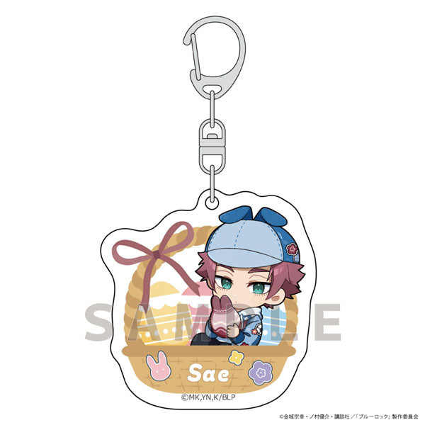 Blue Lock Denim Easter Acrylic Keychain [Sae Itoshi]