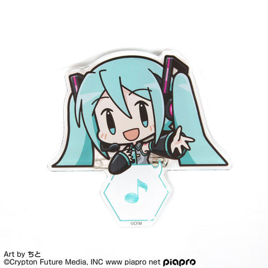 Piapro Vocaloid Acrylic Pyocotte Clip [Hatsune Miku]