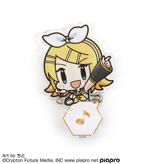 Piapro Vocaloid Acrylic Pyocotte Clip [Kagamine Rin]