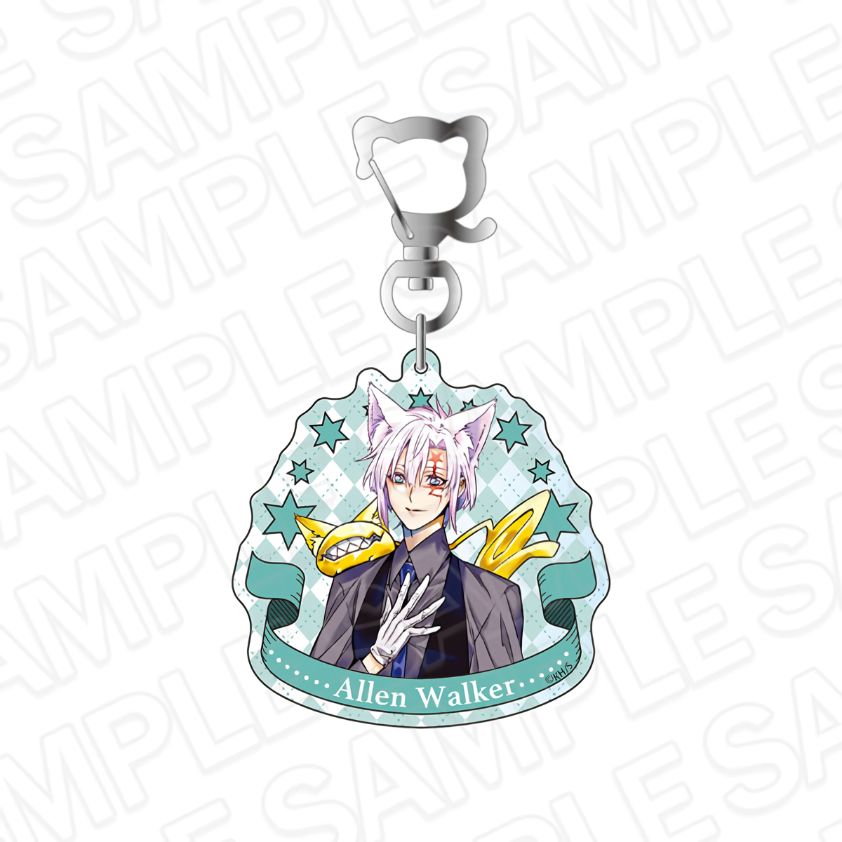 D.Gray-man Holographic Acrylic Keychain [Allen Walker - cat ver.]
