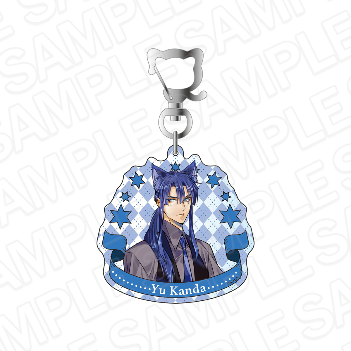 D.Gray-man Holographic Acrylic Keychain [Kanda Yu - cat ver.]
