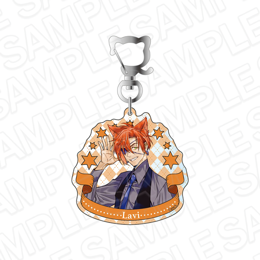 D.Gray-man Holographic Acrylic Keychain [Lavi - cat ver.]