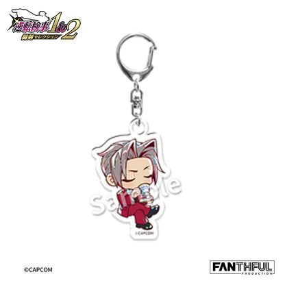 Ace Attorney Investigations Miles Edgeworth Trading Acrylic Keychain