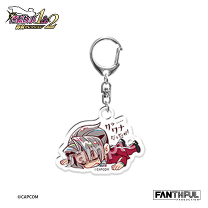 Ace Attorney Investigations Miles Edgeworth Trading Acrylic Keychain