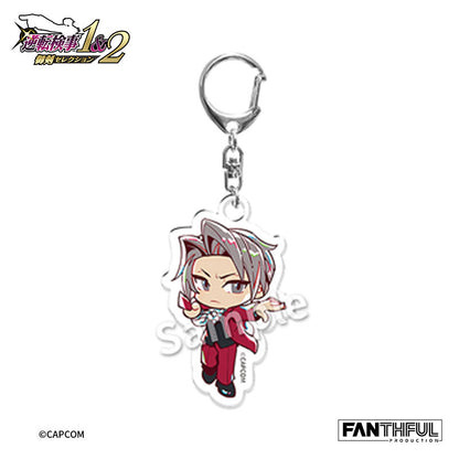Ace Attorney Investigations Miles Edgeworth Trading Acrylic Keychain