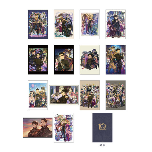 The Great Ace Attorney 10th Anniversary Illustration Card Set w/ Stand
