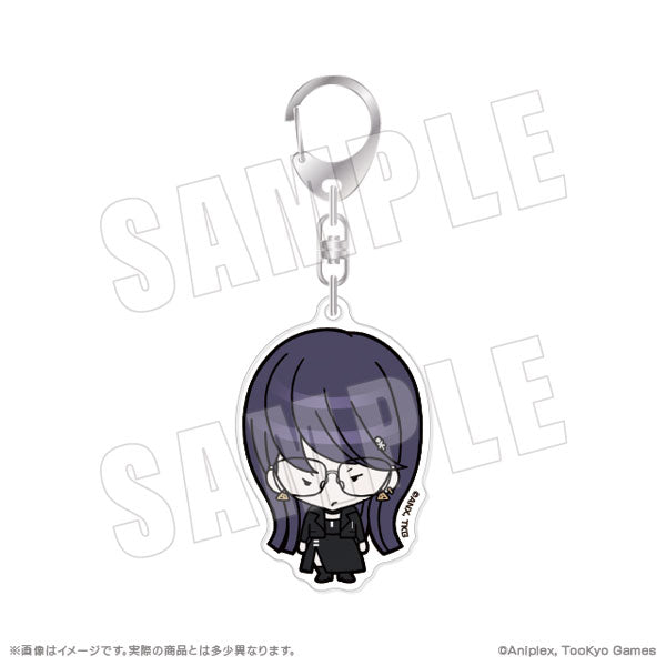 HUNDRED LINE -Last Defense Academy- Official Chibi Acrylic Keychain [Hiruko Shizuhara]