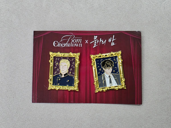 BOMTOON 10th Anniversary Cinema town x Low Tide in Twilight Enamel Pin (Set of 2)