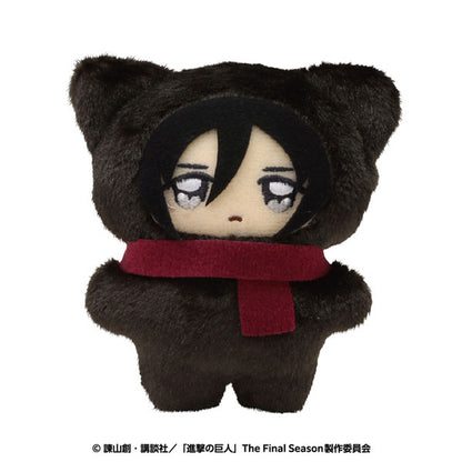 Attack on Titan Chimi Kemo Mascot Plush Keychain [Mikasa Ackerman]