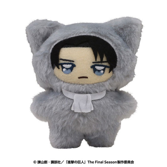 Attack on Titan Chimi Kemo Mascot Plush Keychain [Levi Ackerman]