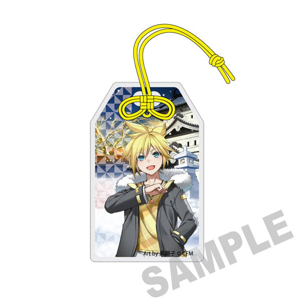Snow Miku x Hirohako Omamori Charm-style Acrylic Tag [Hirosaki Kagamine Len]