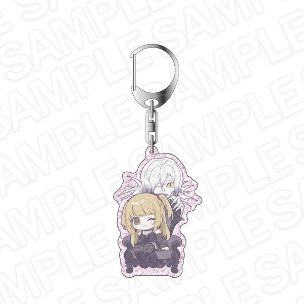 Death Note Glitter Acrylic Keychain [Misa Amane & Rem (Chibi ver.)]