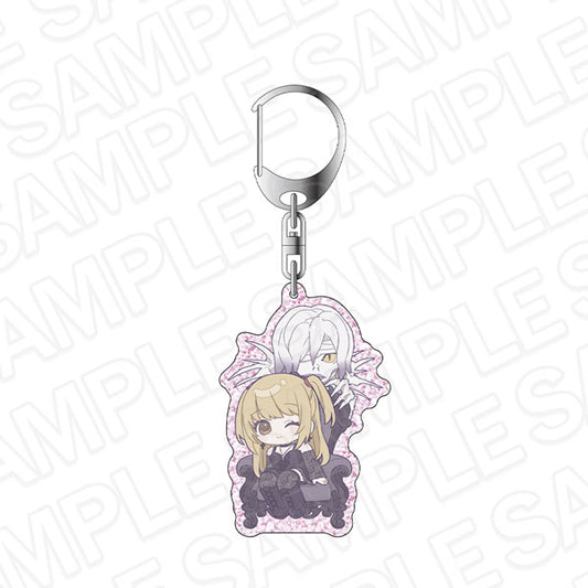 Death Note Glitter Acrylic Keychain [Misa Amane & Rem (Chibi ver.)]