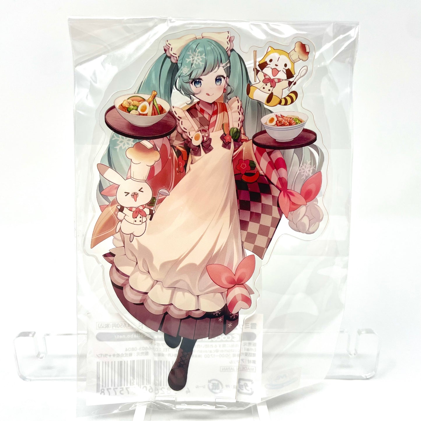 Snow Miku 2024 x Rascal the Raccoon Acrylic Stand